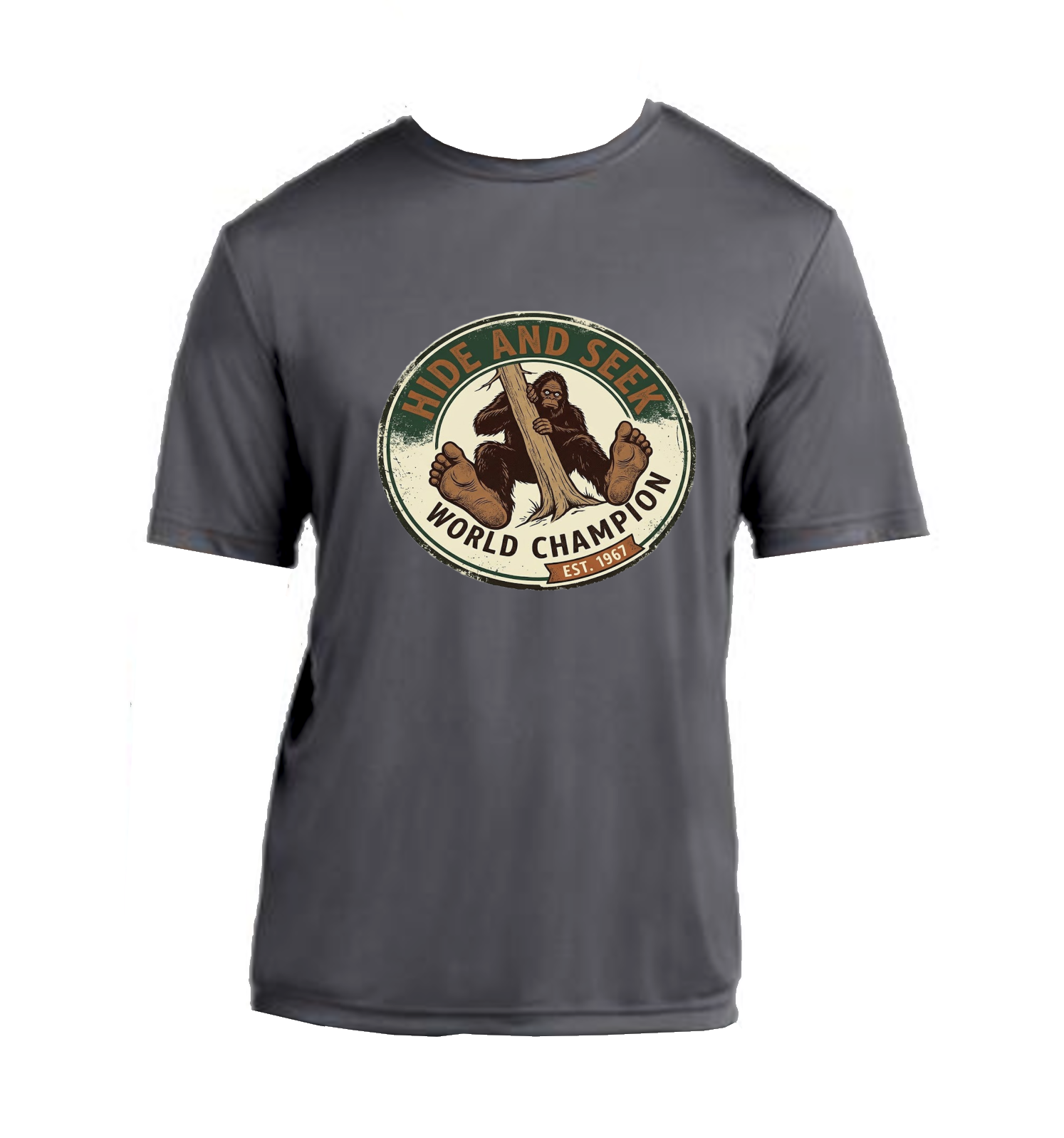 Bigfoot Hide and Seek Champ - Performance T-Shirt