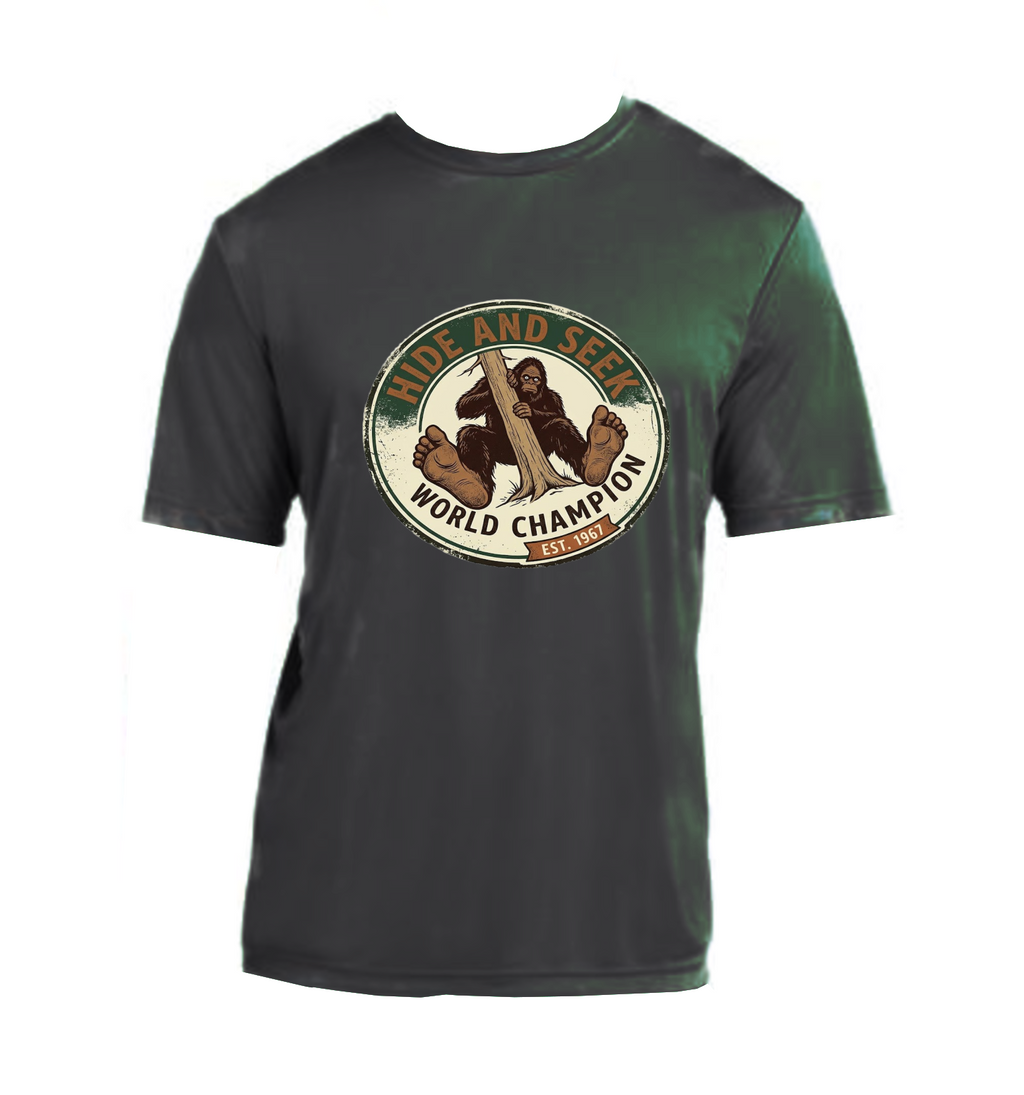 Bigfoot Hide and Seek Champ - Performance T-Shirt