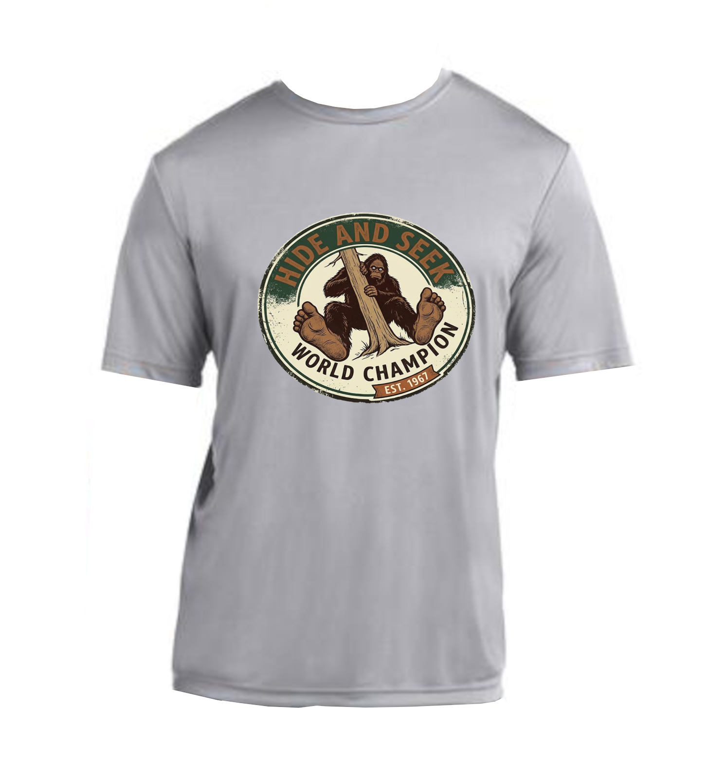 Bigfoot Hide and Seek Champ - Performance T-Shirt