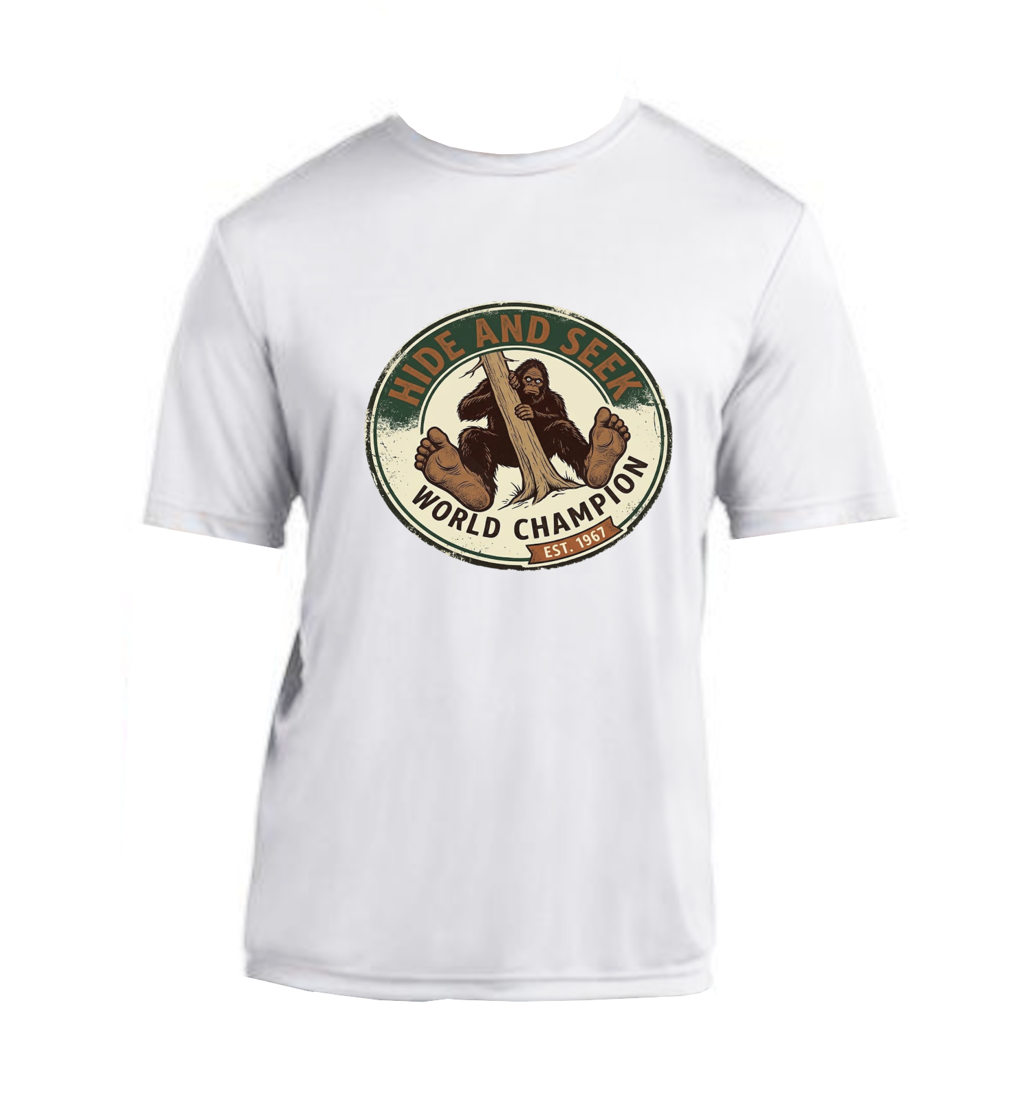 Bigfoot Hide and Seek Champ - Performance T-Shirt